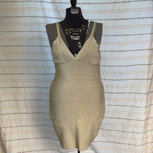 Sparkly goals Bebe bandage dress😍